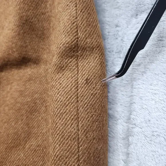 Vintage Neiman Marcus Anne Klein Skirt Womens S Brown Wool Pencil Lined Preppy - Picture 8 of 16